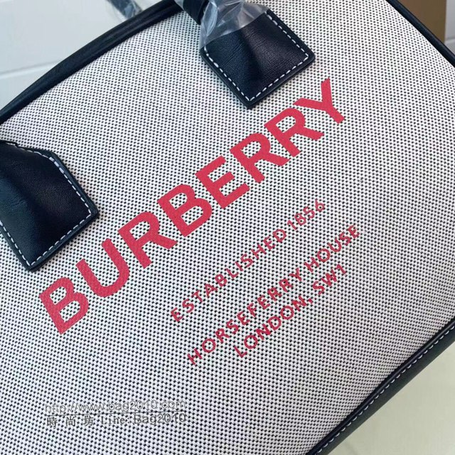 Burberry專櫃新款女包 巴寶莉新款女士帆布手提包 Cube立方包  db1159